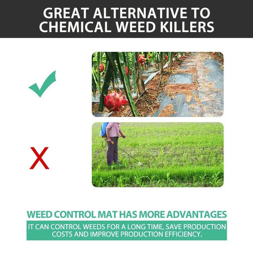 Weedmat - 2M x 50M Weed Control Mat Woven Gardening Plant Landscape – view 2