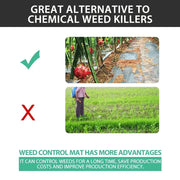salelink.co.nz Unbranded Weedmat - 2M x 100M Weed Control Mat Weedmat 2m x 100m Roll UV Resistant Polypropylene