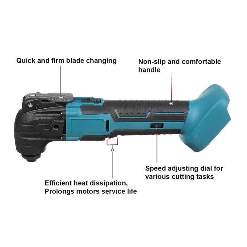 Cordless Oscillating Multi tool Variable Speed Blade Fits Makita 18V Battery – view 4