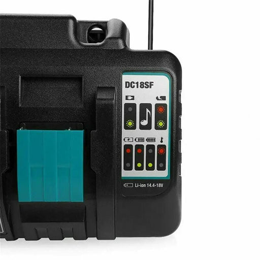 DC18SF 18V Lithium-Ion Rapid Optimum 4-Port Charger for Makita Lithium Battery – view 2
