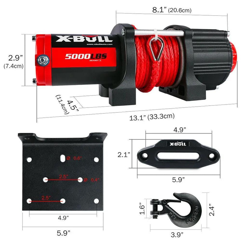 salelink.co.nz X-BULL X-Bull Electric Winch 5000LBS X-Bull Electric Winch 5000LBS | Action Outdoors NZ