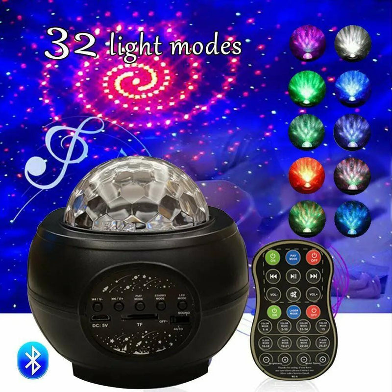 salelink.co.nz Unbranded Galaxy Starry Projector Light Galaxy Starry Night Projector With Ocean Wave LEDs