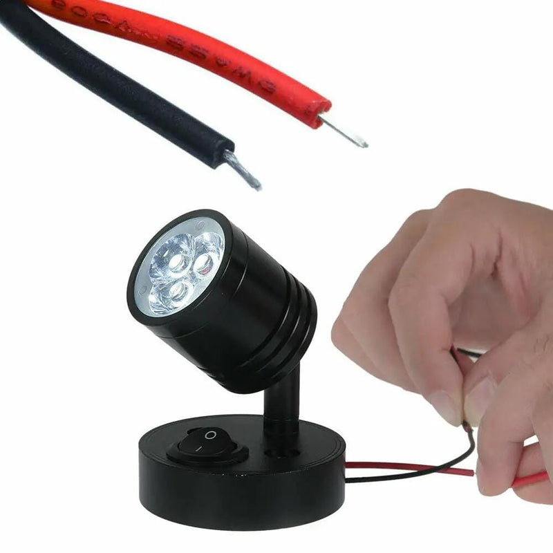 2Pcs 12V LED Interior Spot Reading Light Wall Lamp Switch For Caravan Camper – view 2