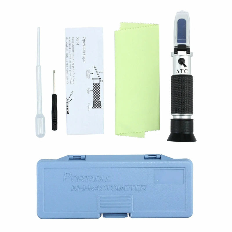 Brix Refractometer ATC 0-32% Specific Gravity Hydrometer For Homebrew Beer Wort – view 1