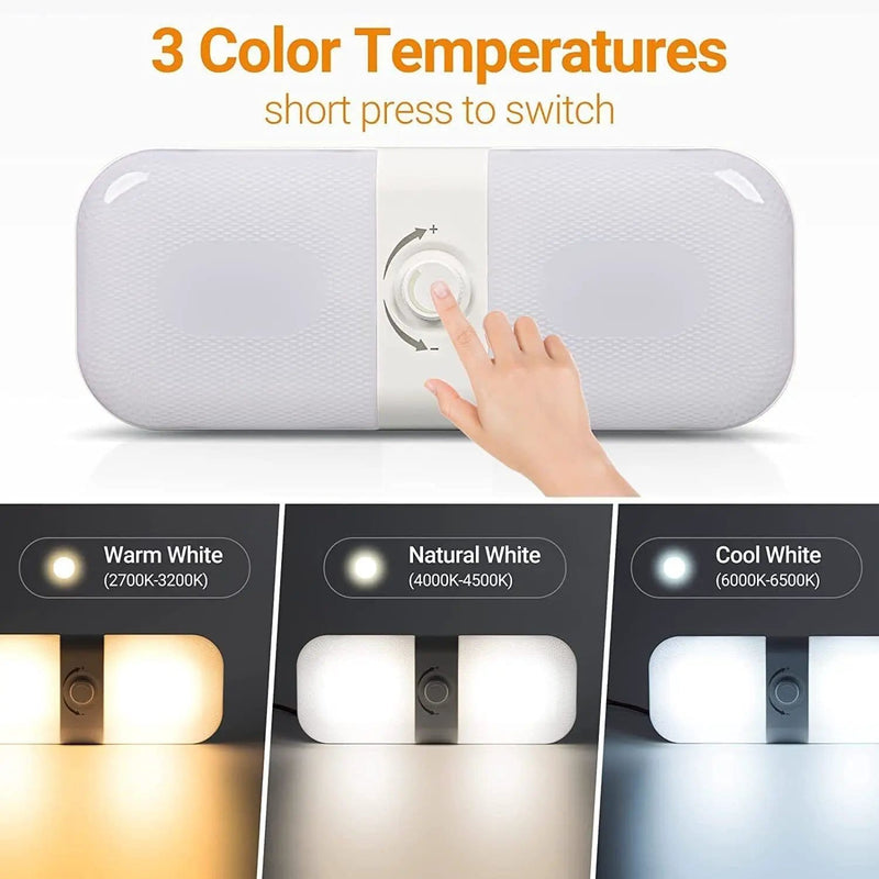 12V-24V 120LED Interior Ceiling Light Dimmable Caravan RV Camper – view 4