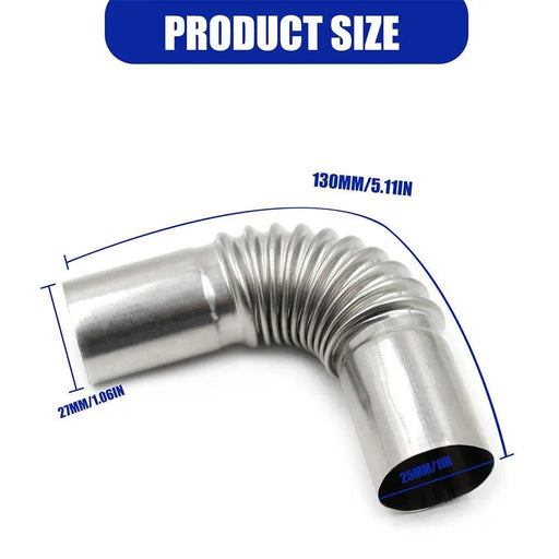 24mm Exhaust Pipe Tube Elbow Connector Diesel Heater With Clamps For Webasto – view 2