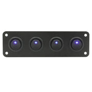 salelink.co.nz Unbranded 4 Gang Toggle Switch Panel Caravan Car 12v 4 Gang Prewired Rocker Switch Panel Caravan 12V LED