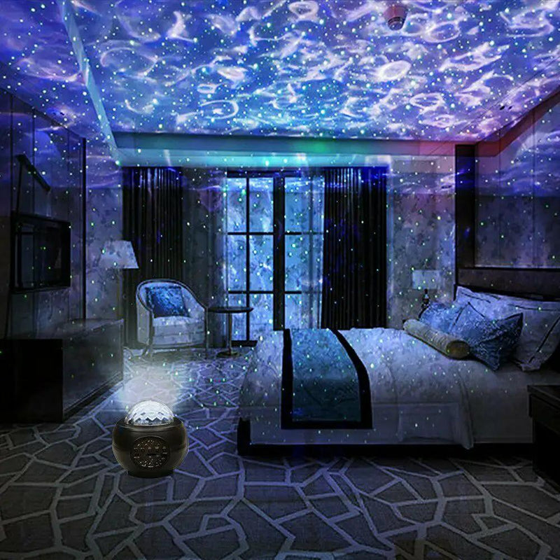 salelink.co.nz Unbranded Galaxy Starry Projector Light Galaxy Starry Night Projector With Ocean Wave LEDs