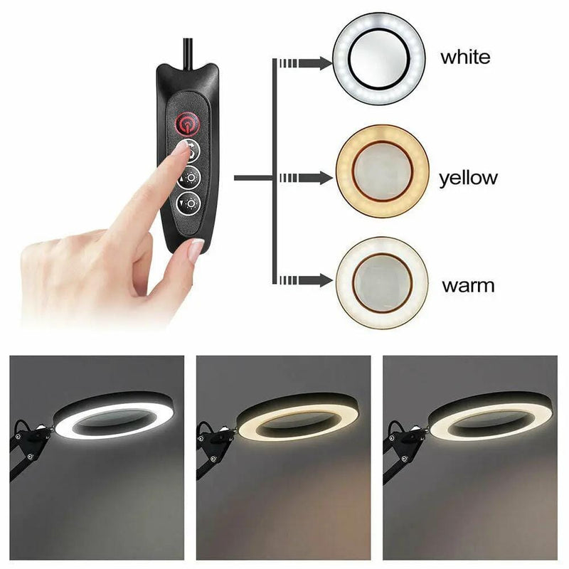 salelink.co.nz Unbranded Magnifying Lamp Desk Light Magnifying Lamp Desk Light - Metal | Action Outdoors NZ
