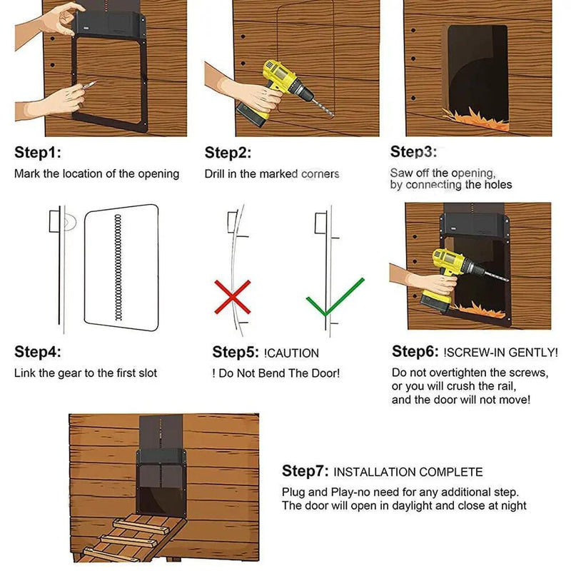 salelink.co.nz Unbranded Automatic Chicken Coop Door Opener Automatic Chicken Coop Door Opener | Action Outdoors NZ