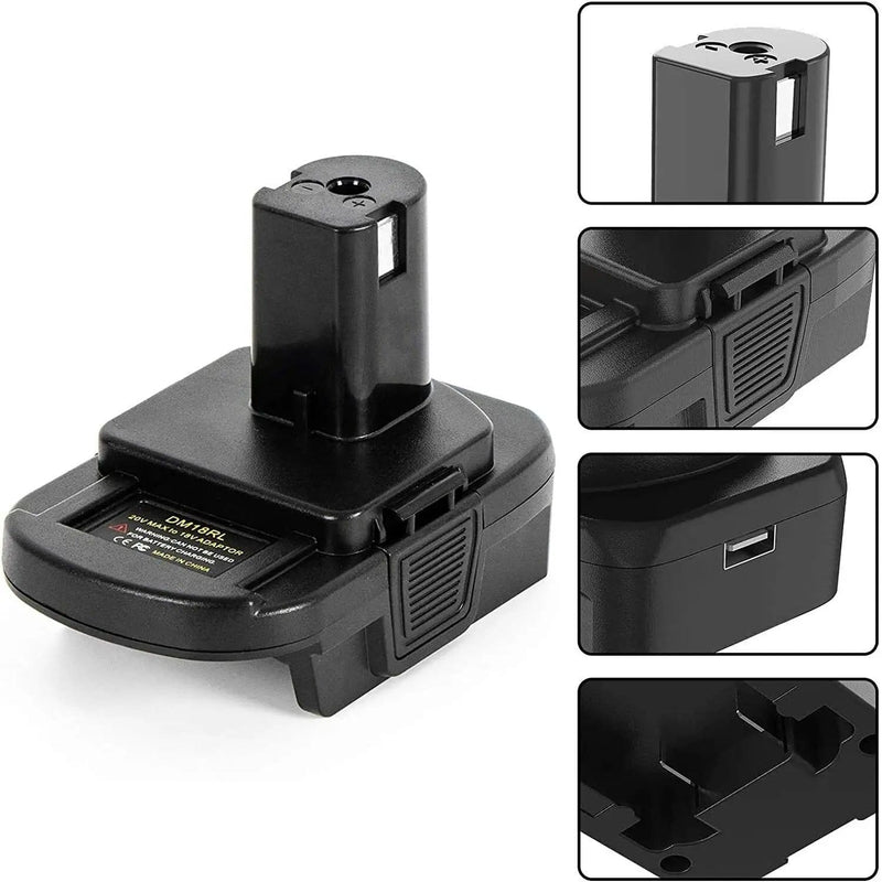 DEWALT Milwaukee to RYOBI Battery Adapter Converter – view 1
