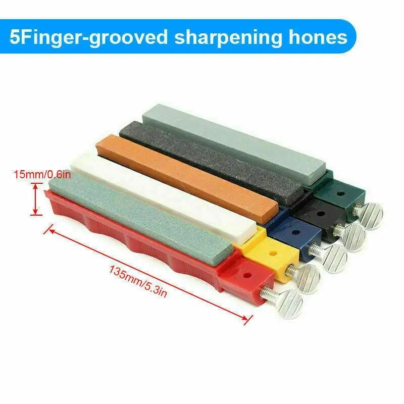 Professional Wide Kitchen Knife Sharpener Fix-angle Sharpening System 5 Stone – view 2