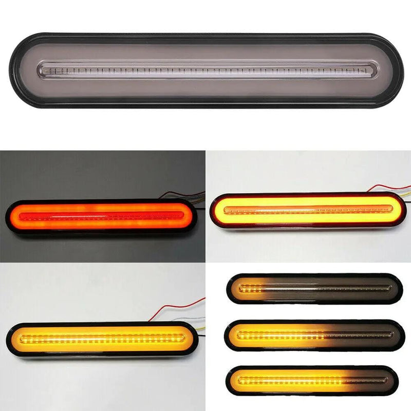 2x LED Tail Lights Trailer Stop Flowing Turn Signal Brake – view 2
