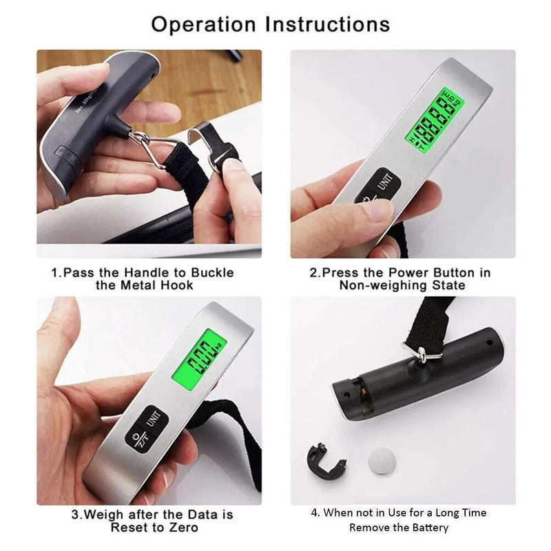 salelink.co.nz Unbranded 50kg/10g Travel Luggage Scale 50kg/10g Travel Luggage Scale | Action Outdoors NZ