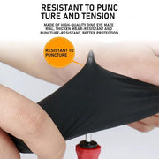 100x Disposable Nitrile Gloves Latex Powder Free Black Medium – view 3