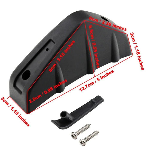 Universal Black Rear Bumper 4 Shark Fins Spoiler Wing Lip Diffuser Modified Kits – view 2