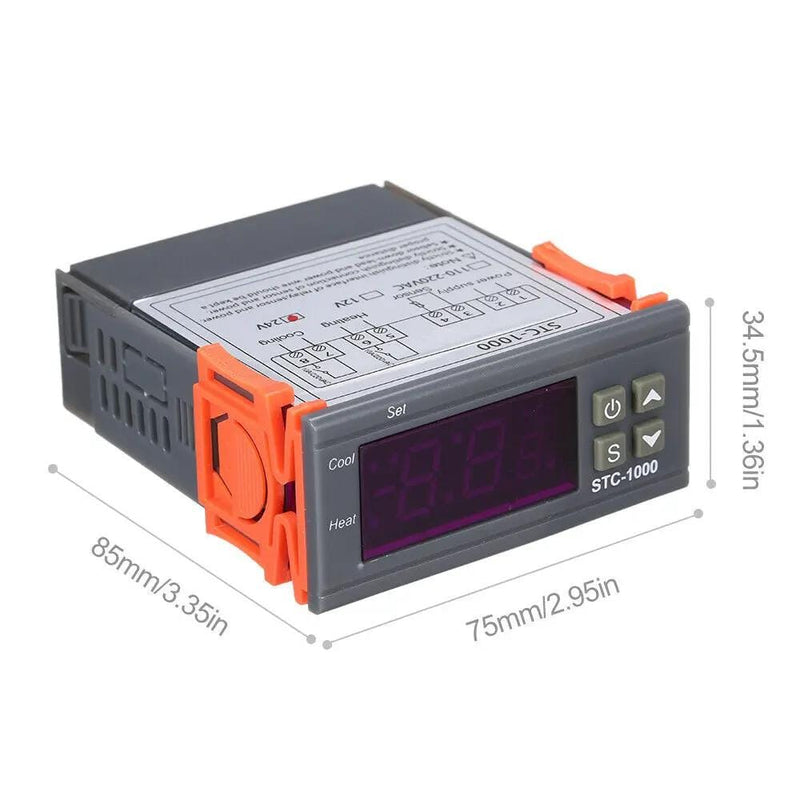 Digital Temperature Thermostat STC-1000 Controller 110V-220V Heating Cooling LCD – view 3