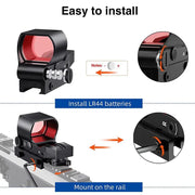 20mm Rail Tactical Red Dot Sight Holographic Reflex Scope – view 4