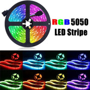 5M RGB 5050 SMD 12V Led Strip Light + Remote + Adapter – view 2