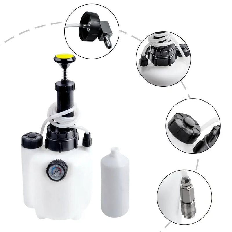 3L Manual Pressure Brake Clutch Bleeding System Tool Fluid Bleeder Kit hand pump – view 3