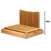 salelink.co.nz Unbranded Bamboo Bread Slicer Loaf Cutting Board Bamboo Bread Slicer Cutting Board With Crumb Tray