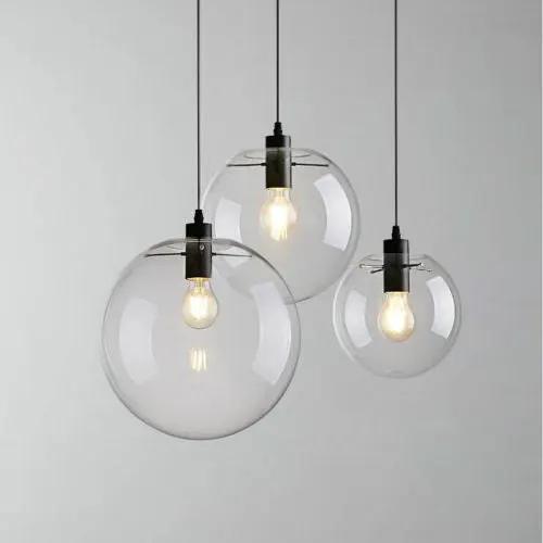 salelink.co.nz Unbranded 20cm Glass Pendant Light Elegant 20cm Glass Pendant Light E27 Ceiling Fixture