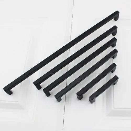 salelink.co.nz Unbranded 320mm Kitchen Cabinet Handle Drawer Black Cupboard Knob 320mm Matte Black Aluminium Cabinet Handle
