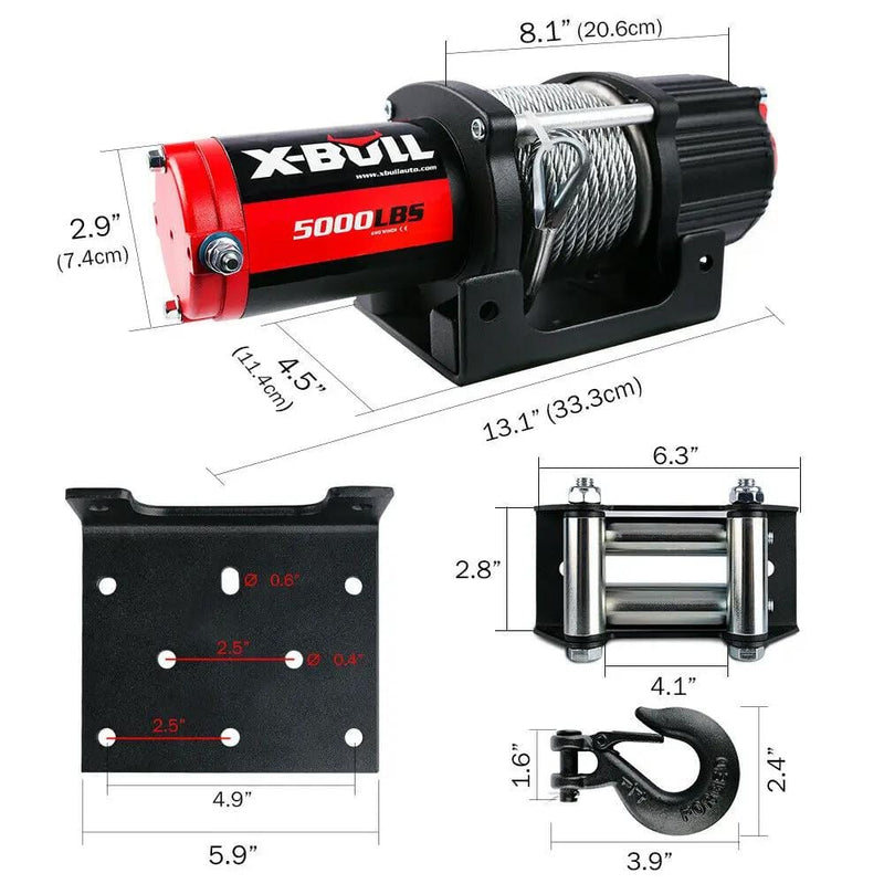 salelink.co.nz X-BULL X-BULL Electric Winch 5000LBs X-BULL Electric Winch 5000LBs | Action Outdoors NZ