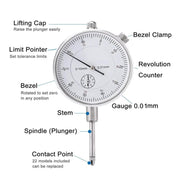 Dial Indicator Gauge Magnetic Base 0-10mm 60KG 22 Indicator Point Set – view 7