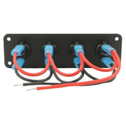 salelink.co.nz Unbranded 4 Gang Toggle Switch Panel Caravan Car 12v 4 Gang Prewired Rocker Switch Panel Caravan 12V LED