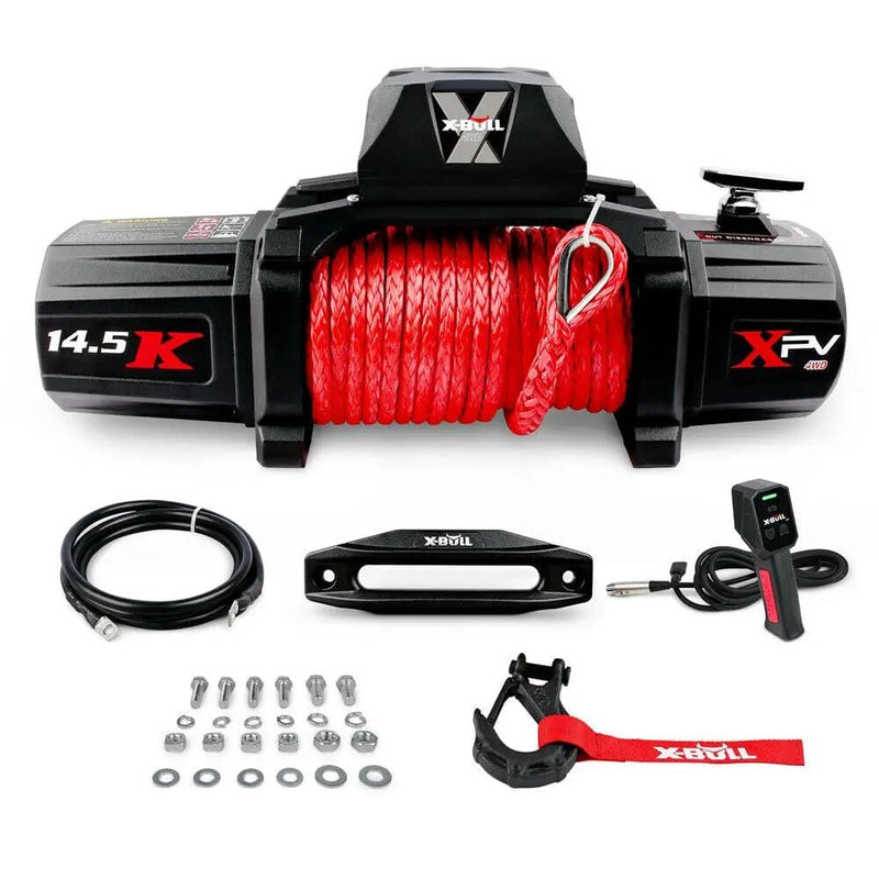 salelink.co.nz X-BULL X-BULL Electric Winch 14500lbs X-BULL 12V 14500lb Electric Winch With Synthetic Rope