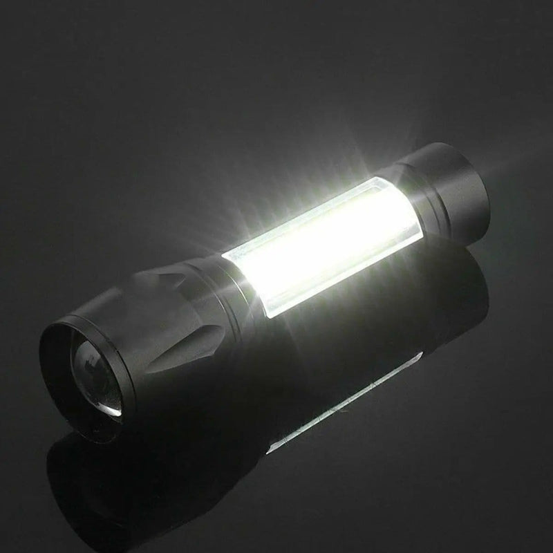 salelink.co.nz Unbranded COB LED Mini Flashlight Torch Zoom COB LED Mini Flashlight Torch Zoom | Action Outdoors NZ