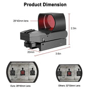 20mm Rail Tactical Red Dot Sight Holographic Reflex Scope – view 6