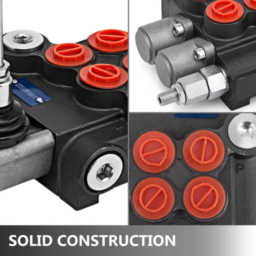 2 Spool Hydraulic Directional Control Valve 11 Gpm, Double Acting Cylinder Spool – view 2