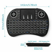 Mini Wireless Keyboard with Touchpad for TV PC android SNU – view 5