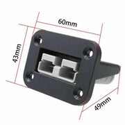 Flush Mount 50 Amp Anderson Plug Mounting Bracket Panel Cover for Caravan – view 5