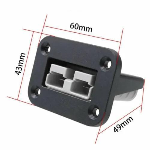 Flush Mount 50 Amp Anderson Plug Mounting Bracket Panel Cover for Caravan – view 5