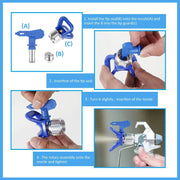 Airless Paint Sprayer Tips Spray Gun Nozzle Filters – view 4