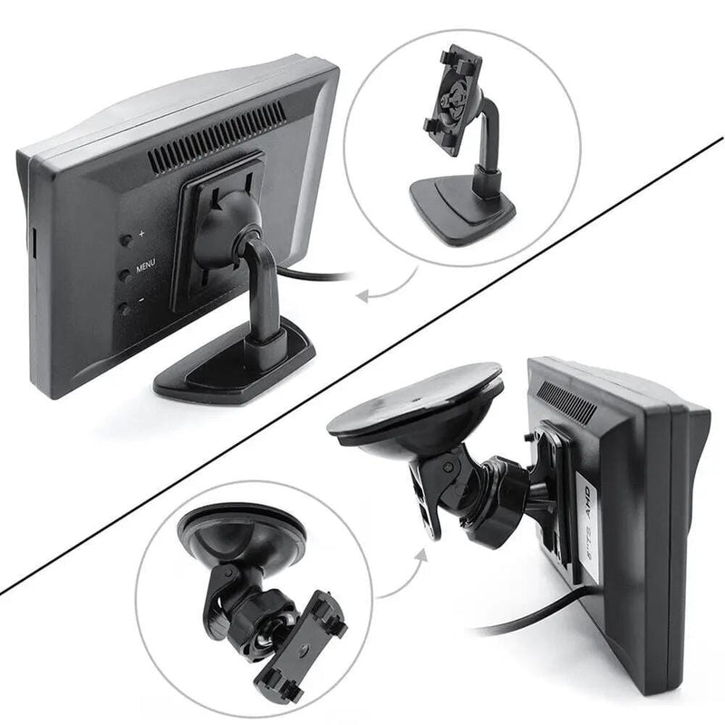 Wireless 5" Monitor Reverse Camera Rear View Parking – view 7