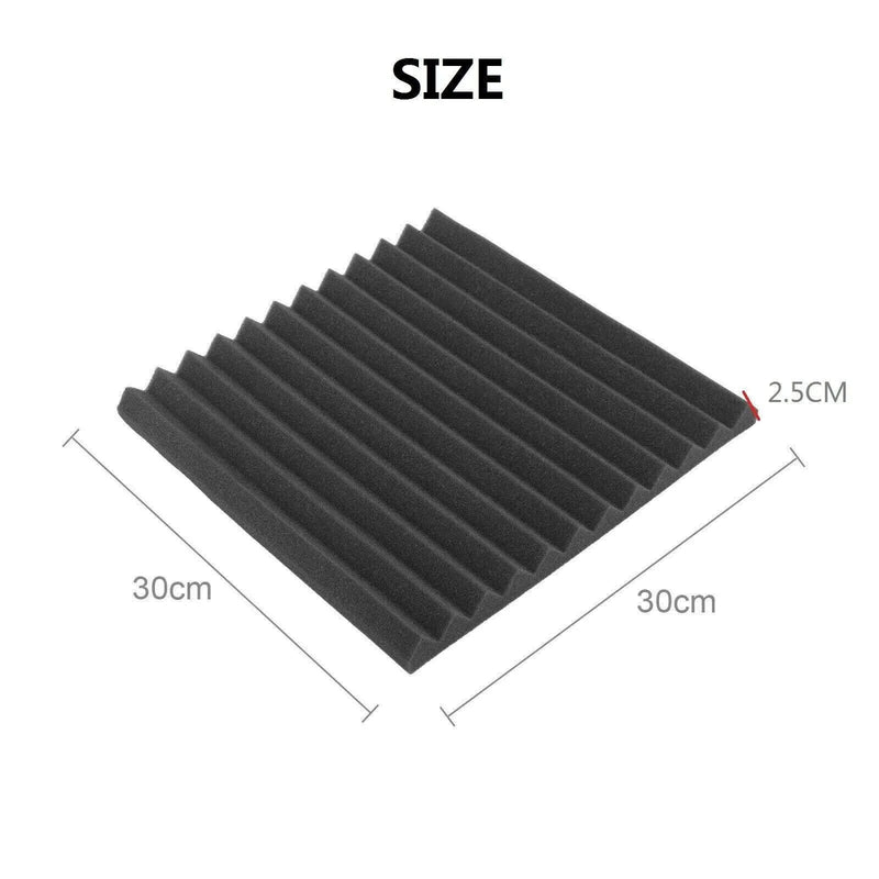 12PCS Studio Acoustic Foam Sound Absorption Proofing Panel Wedge Soundproofing – view 3