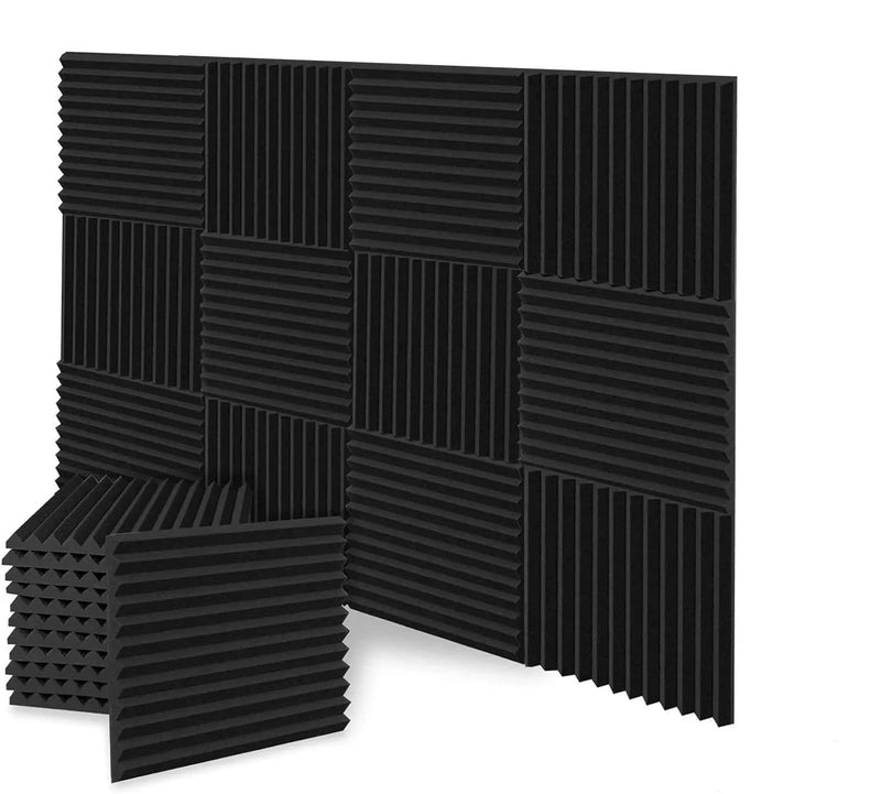 12PCS Studio Acoustic Foam Sound Absorption Proofing Panel Wedge Soundproofing – view 1