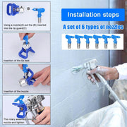 Airless Paint Sprayer Tips Spray Gun Nozzle Filters – view 5