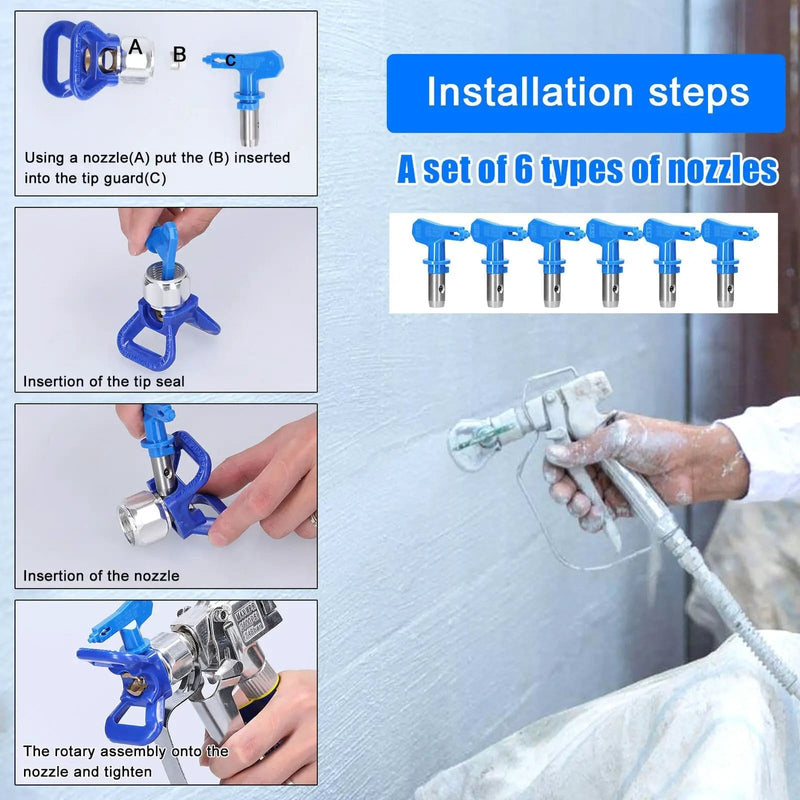 Airless Paint Sprayer Tips Spray Gun Nozzle Filters – view 5