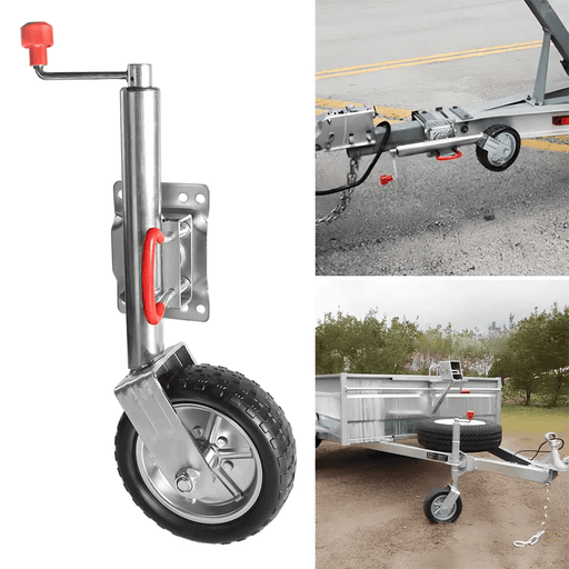 10'' Jockey Wheel 900kg 2000LBS Swing Up Solid Caravan Trailer Boat Heavy Duty – view 1