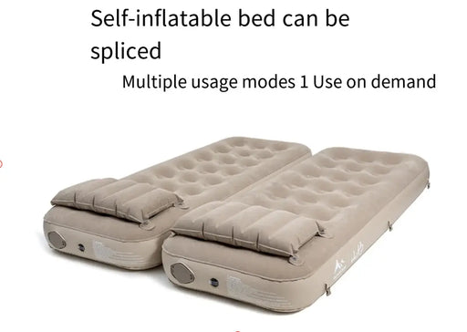 Self-Inflatable Camping Mattress - 190x160x25cm Double with Pillow | Home & Outdoor Use – view 2