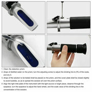 Brix Refractometer ATC 0-32% Specific Gravity Hydrometer For Homebrew Beer Wort – view 3