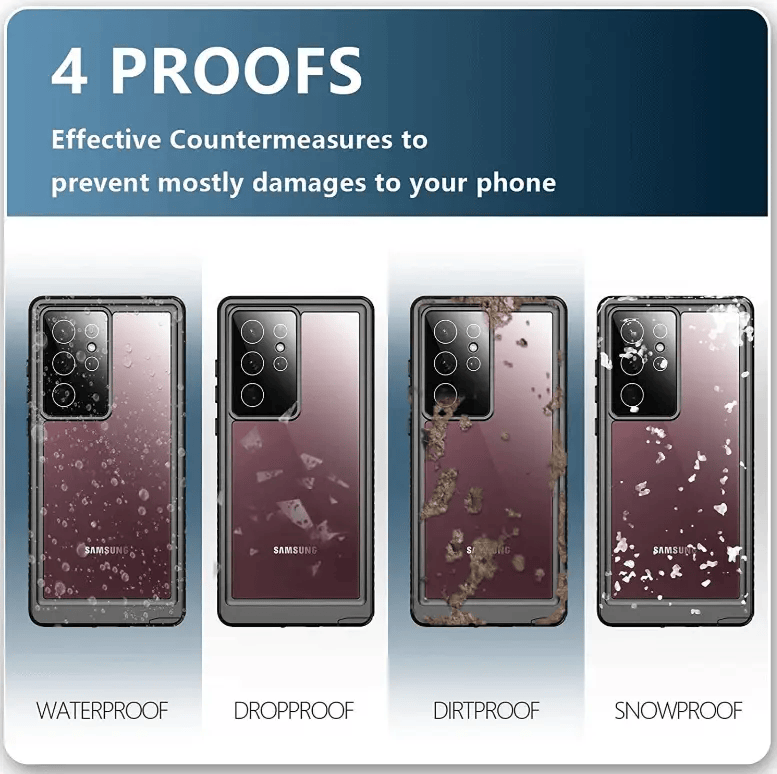 techplus Redpepper Waterproof Case for Samsung S24 Ultra | Full Protection Redpepper Waterproof Case For Samsung S24 Ultra
