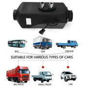 salelink.co.nz Unbranded 12V 5KW Diesel Air Heater 12V 5KW Diesel Air Heater for Caravan RV With Remote
