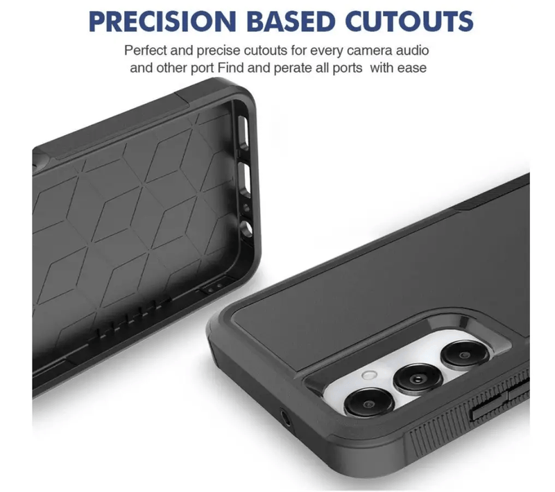 Samsung Galaxy A05 Dual Layer Armor Hard Case – Black – view 2