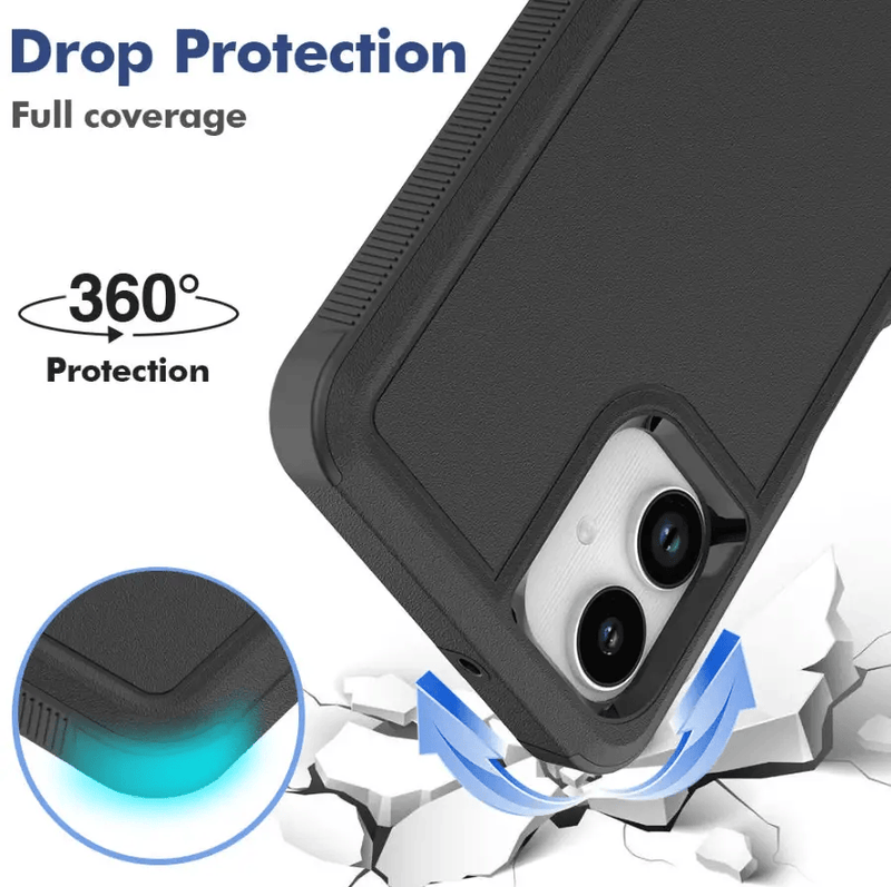 Samsung Galaxy A06 4G Dual Layer Armor Hard Case – Black – view 2